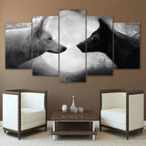 Dark Side Of The Moon Wolf Wall Art - American Wolves