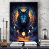Dream Catcher Wolf Wall Art - American Wolves