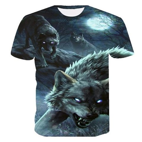 Darkness Wolf T-Shirt - American Wolves