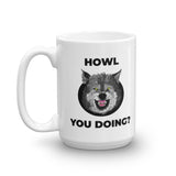 Howl you doing Wolf Mug - American Wolves